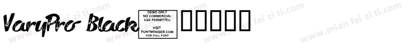 VaryPro Black字体转换
